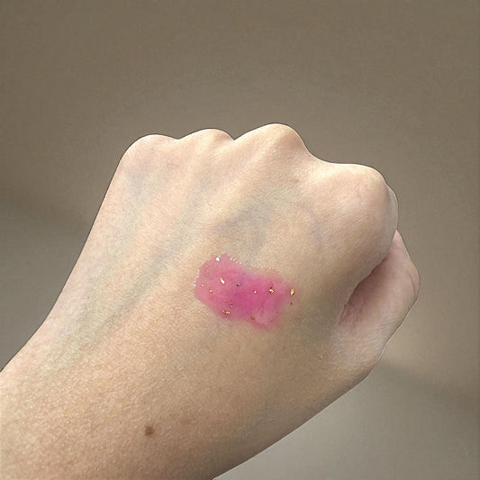 LUXELUX Olejek do Ust z Płatkami Złota – Transparentny, Termoaktywny, 5 ml