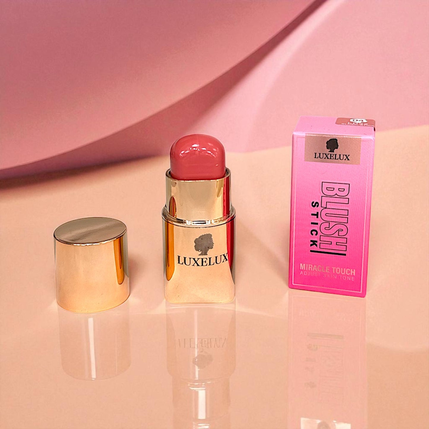 💗 LUXELUX Blush Stick – Kremowy Róż w Sztyfcie Naturalny efekt i łatwa aplikacja | 6g