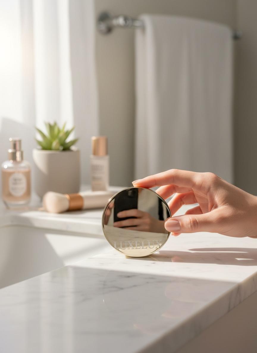 LUXELUX Gold – Lekki całodzienny podkład cushion z trwałym efektem, jasny odcień