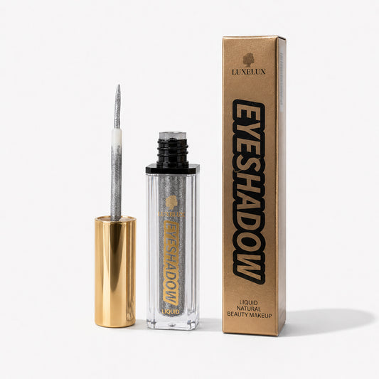 LUXELUX Liquid Eyeshadow 01 – srebrny płynny cień do powiek z efektem blasku 5 ml