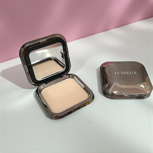 LUXELUX Puder Prasowany 12g –  Długotrwały Mat i Naturalne Krycie