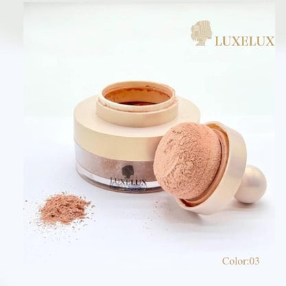 LUXELUX Puder Sypki 13.5g – Luksusowe Wykończenie Makijażu