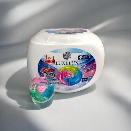 Luxelux Kapsułki do prania 4-komorowe (50 szt.) – 4w1 Z perfumowanym zapachem