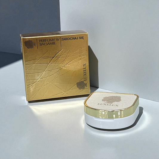 Zapachy balsamów z feromonami LUXELUX – ZAKOCHAJ SIĘ (z lusterkiem, złote opakowanie) Poczuj magię przyciągania – zakochaj się w sobie na nowo