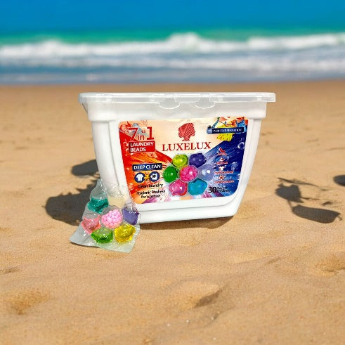 Luxelux Kapsułki do prania 7w1 (30 szt.) – Kwiatowy kształt Z perfumowanym zapachem i długotrwałą świeżością