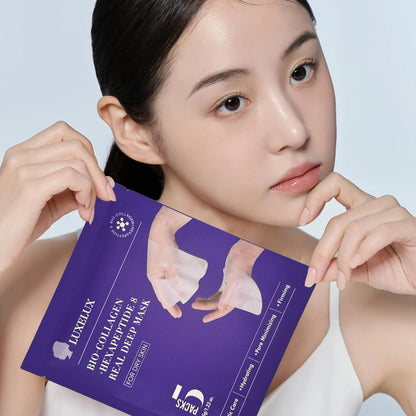 Kolagenowa maska żelowa LUXELUX z Bio-Kolagenem i Heksapeptydem-8 (5 x 35 g)