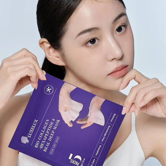 Kolagenowa maska żelowa LUXELUX z Bio-Kolagenem i Heksapeptydem-8 (5 x 35 g)
