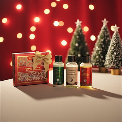 🎄 LUXELUX Zestaw podróżny – Kolekcja Świąteczna 50 ml