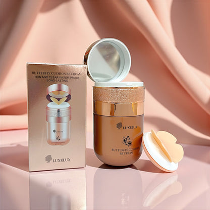 LUXELUX Butterfly Cushion BB Cream – Podkład w poduszce z puszkiem „Motylek” i lustereczkiem – 30g