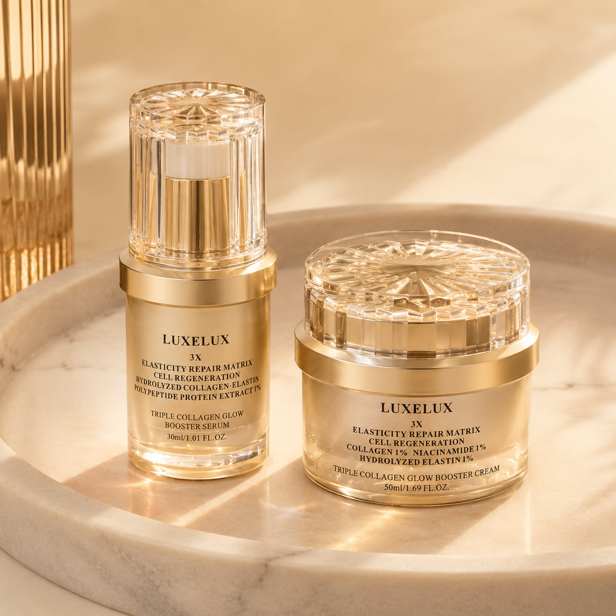 LUXELUX 3X Triple Collagen Glow Booster Cream 50 ml