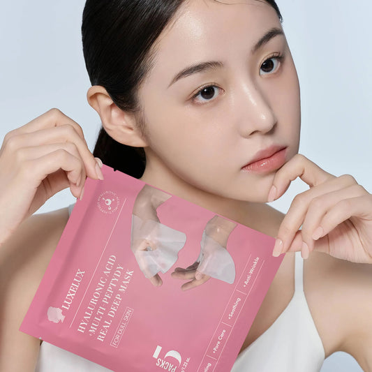 LUXELUX Kolagenowa maska żelowa z Bio-Kolagenem i Heksapeptydem-8 – głębokie nawilżenie (5 x 35 g)