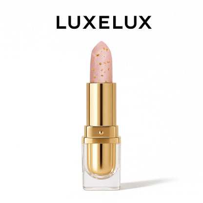 LUXELUX Pomadka do ust 24K Pure Gold – transparentna, zmieniająca kolor z drobinkami złota