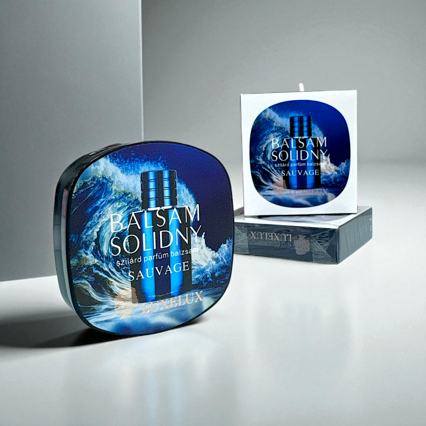 LUXELUX – Męski balsam zapachowy w sztyfcie z lusterkiem inspirowany zapachem Dior Sauvage