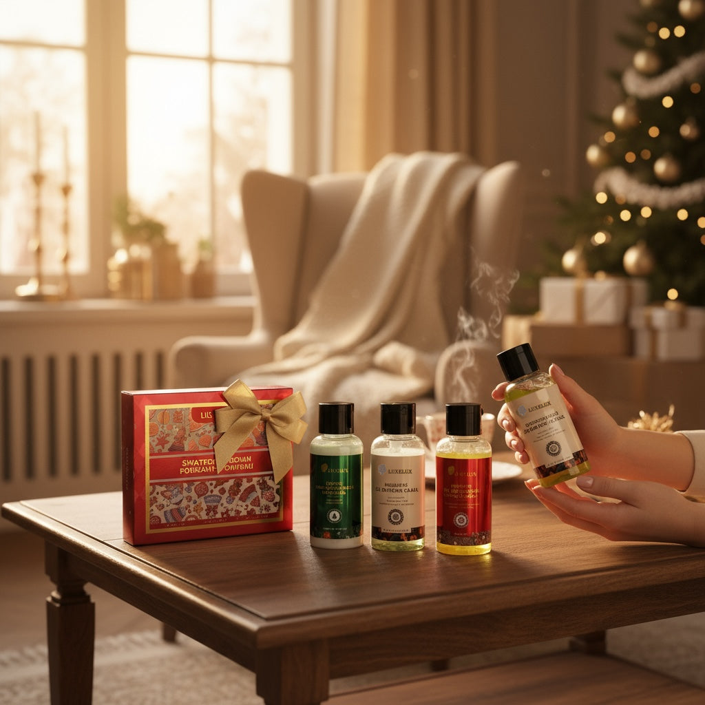 🎄 LUXELUX Zestaw podróżny – Kolekcja Świąteczna 50 ml