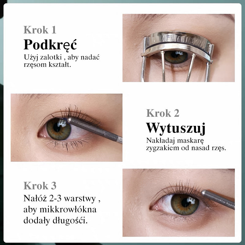 LUXELUX Metalowa Tusz do Rzęs Wydłużająca i Rozdzielająca 360°