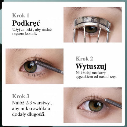 LUXELUX Metalowa Tusz do Rzęs Wydłużająca i Rozdzielająca 360°