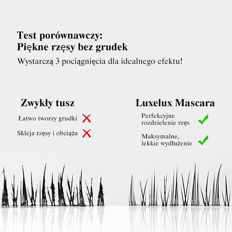 LUXELUX Metalowa Tusz do Rzęs Wydłużająca i Rozdzielająca 360°