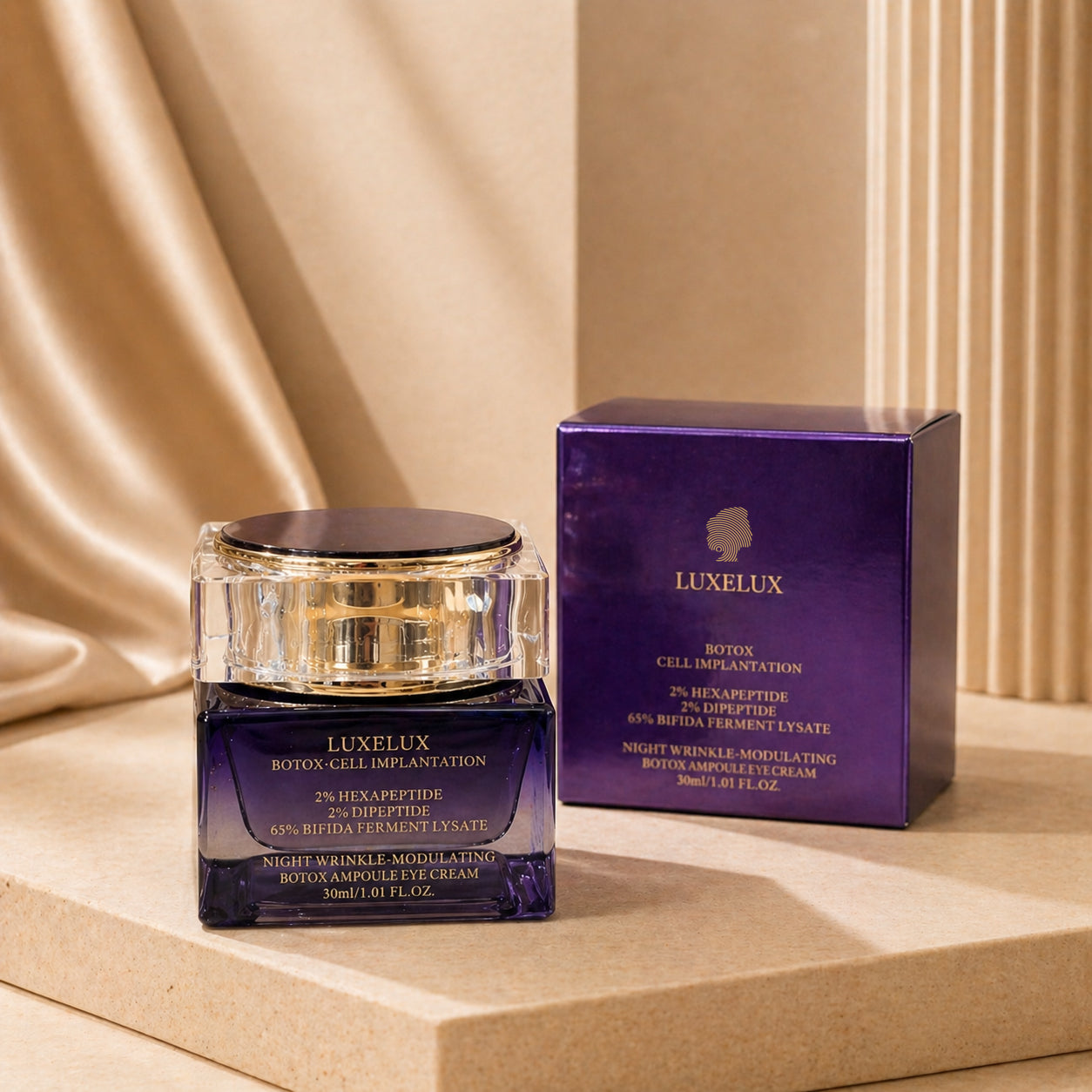 LUXELUX Night Wrinkle-Modulating Botox Ampoule Eye Cream 30 ml