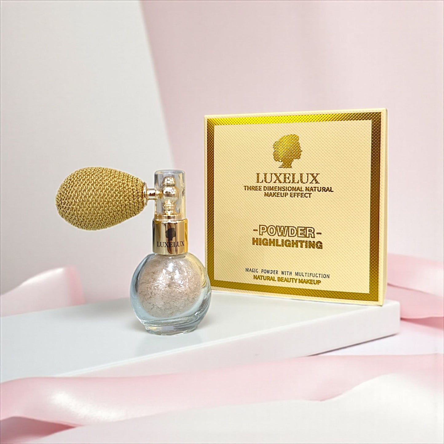 Luxelux Rozświetlacz w sprayu z pompką do twarzy i ciała – Magiczny Pyłek 2,2g