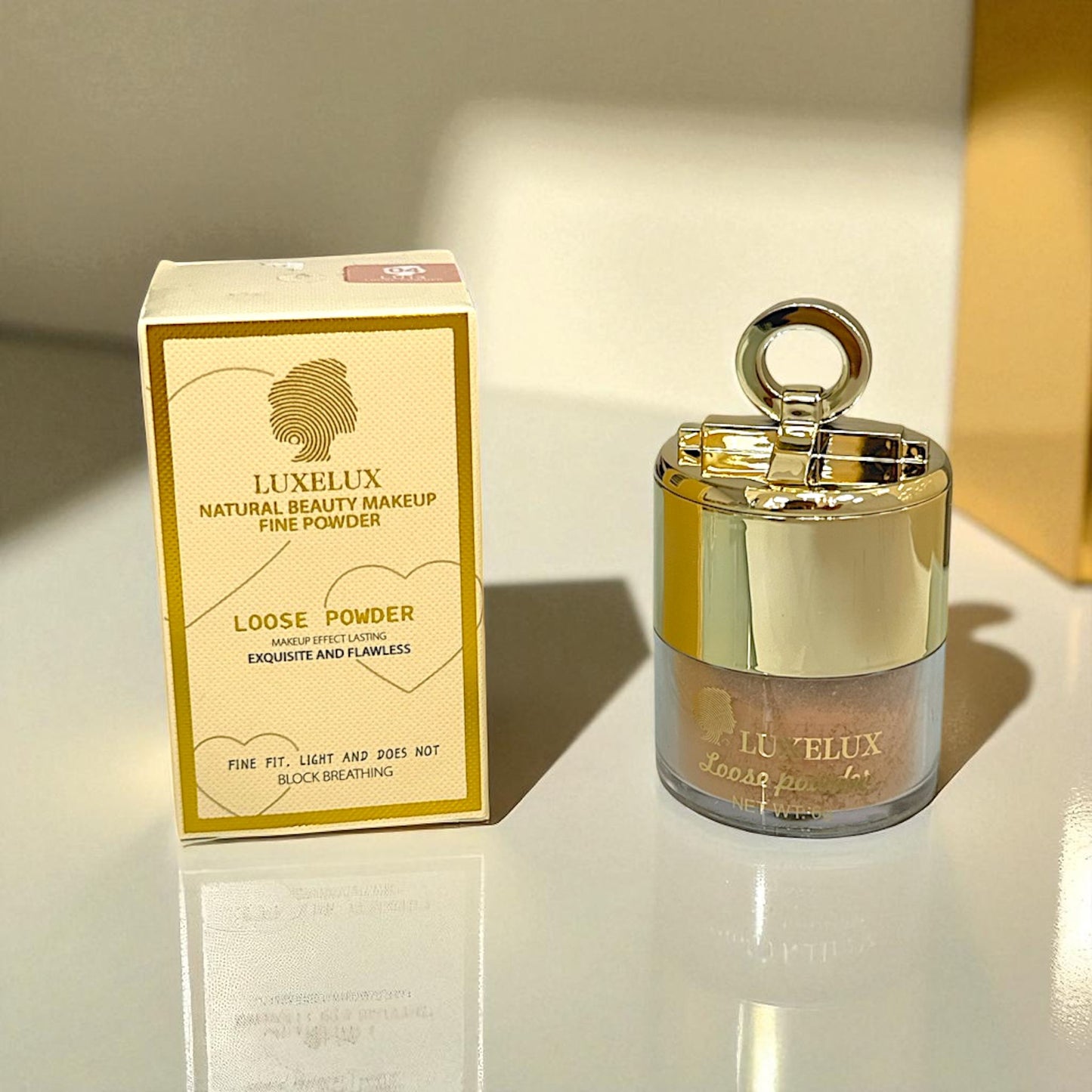 Puder Sypki LUXELUX 6g – Perfekcyjne Wykończenie Makijażu