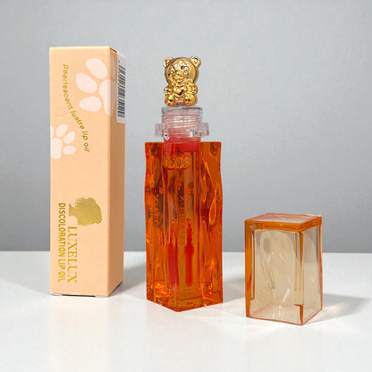 Luxelux Color-Changing Lip Oil 3 ml – edycja z misiem 🐻