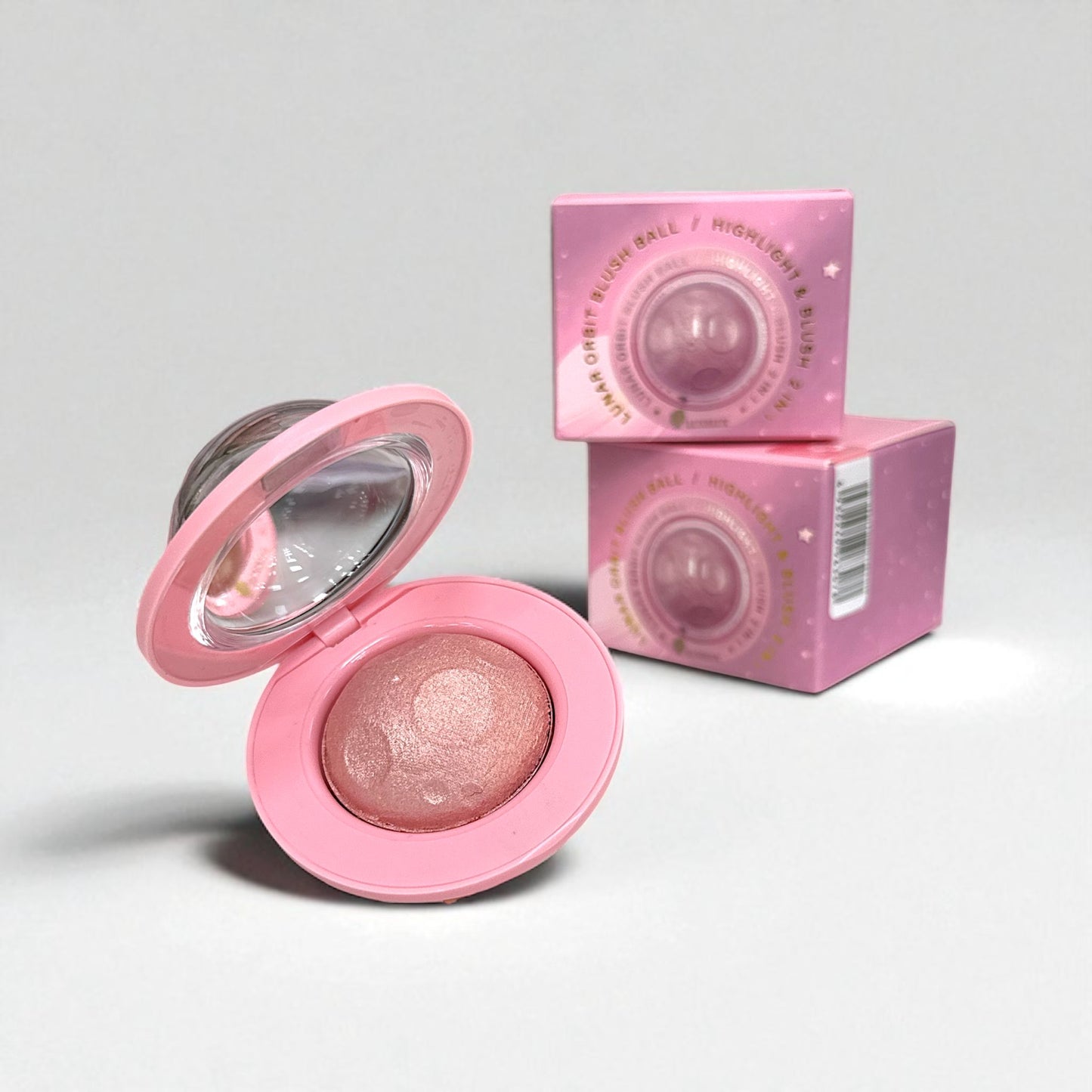 🌙 LUXELUX Luna Orbit Blush Ball – Róż + Rozświetlacz + Cień 3 w 1  Magnetyczna kulka z potrójnym efektem | 7g