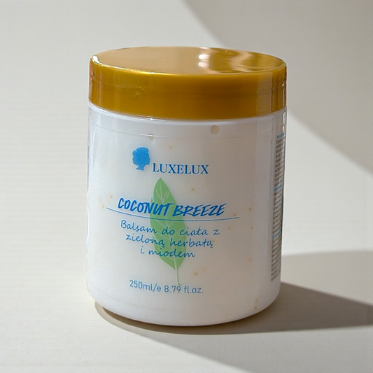 Luxelux Balsam do ciała Kokosowy – zielona herbata i miód | 250 ml