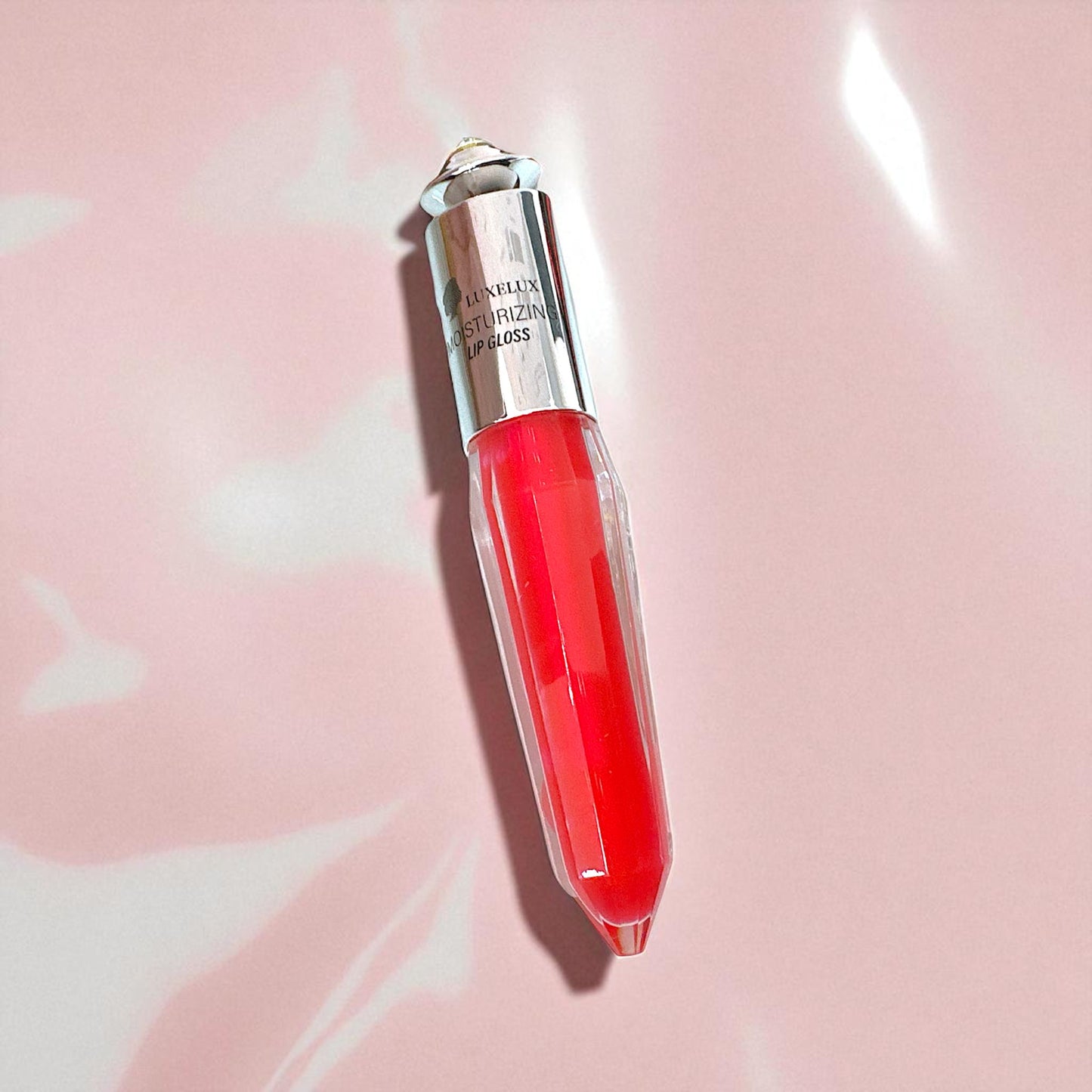 Luxelux Błyszczyk do Ust Nude 4,5 ml – Diamentowa Nakrętka, Elegancki Design