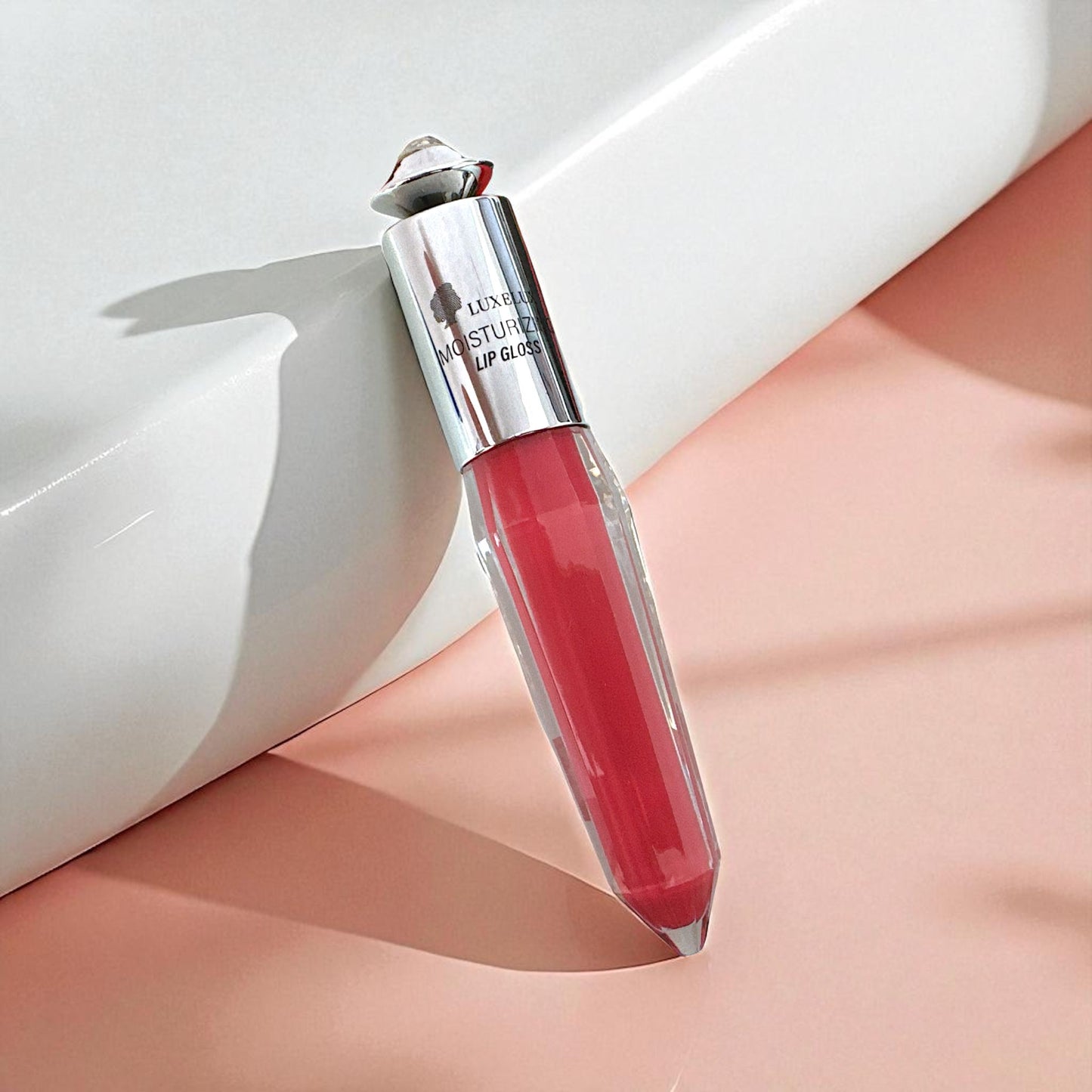 Luxelux Błyszczyk do Ust Nude 4,5 ml – Diamentowa Nakrętka, Elegancki Design