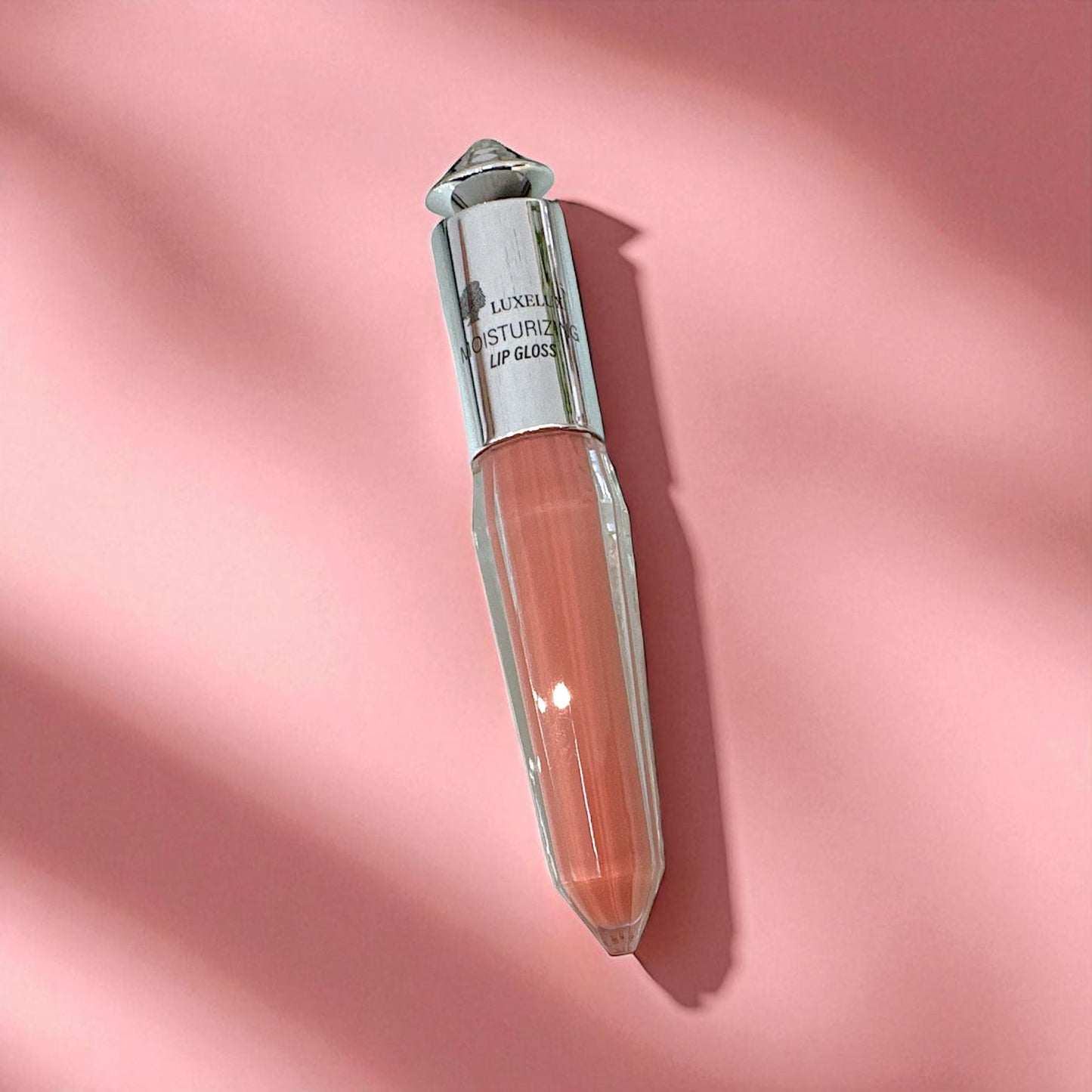 Luxelux Błyszczyk do Ust Nude 4,5 ml – Diamentowa Nakrętka, Elegancki Design