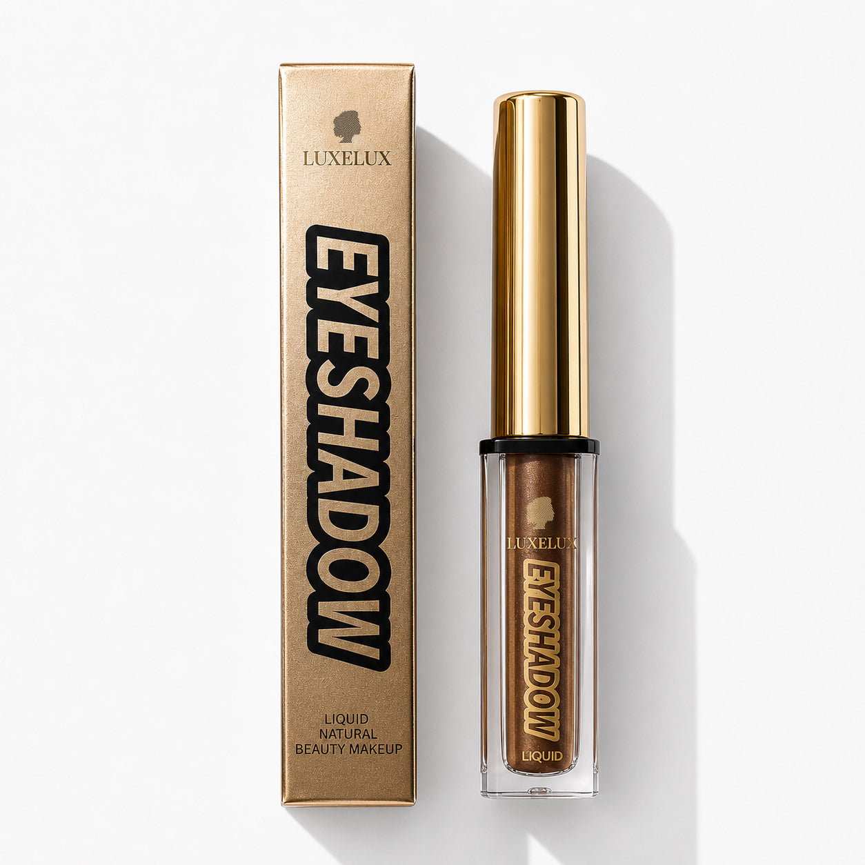 LUXELUX Liquid Eyeshadow 01 – srebrny płynny cień do powiek z efektem blasku 5 ml
